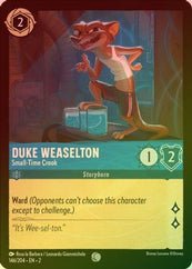 Lorcana - Duke Weaselton (Small - Time Crook) - 146/204 - Common (Foil) - Rise of the Floodborn - Top CollectiblesCollectible CardsLorcana