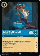 Lorcana - Duke Weaselton (Small - Time Crook) - 146/204 - Common - Rise of the Floodborn - Top CollectiblesCollectible CardsLorcana