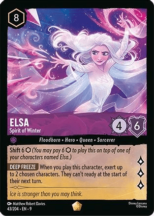 Lorcana - Elsa (Spirit of Winter) - 43/204 - Legendary - Fabled - Top CollectiblesCollectible CardsLorcana