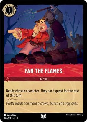 Lorcana - Fan the Flames - 131/204 - Uncommon - The First Chapter - Top CollectiblesCollectible CardsLorcana