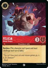 Lorcana - Felicia (Always Hungry) - 107/204 - Common - Rise of the Floodborn - Top CollectiblesCollectible CardsLorcana