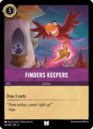 Lorcana - Finders Keepers - 60/204 - Uncommon - Shimmering Skies - Top CollectiblesCollectible CardsLorcana