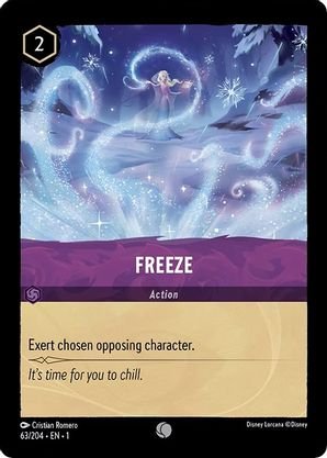 Lorcana - Freeze - 63/204 - Common - The First Chapter - Top CollectiblesCollectible CardsLorcana