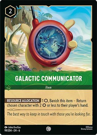 Lorcana - Galactic Communicator - 99/204 - Common - Azurite Sea - Top CollectiblesCollectible CardsLorcana
