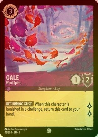 Lorcana - Gale (Wind Spirit) - 42/204 - Common (Foil) - Shimmering Skies - Top CollectiblesCollectible CardsLorcana