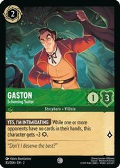 Lorcana - Gaston (Scheming Suitor) - 83/204 - Common - Rise of the Floodborn - Top CollectiblesCollectible CardsLorcana