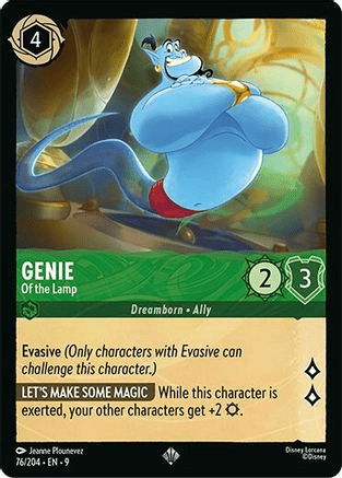 Lorcana - Genie (Of the Lamp) - 76/204 - Super Rare - Fabled - Top CollectiblesCollectible CardsLorcana