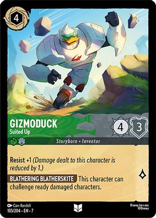 Lorcana - Gizmoduck (Suited Up) - 105/204 - Uncommon - Archazia's Island - Top CollectiblesCollectible CardsLorcana