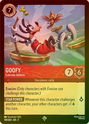 Lorcana - Goofy (Extreme Athlete) - 139/204 - Super Rare (Foil) - Archazia's Island - Top CollectiblesCollectible CardsLorcana