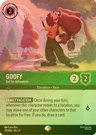 Lorcana - Goofy (Set for Adventure) - 211/204 - Epic (Foil) - Fabled - Top CollectiblesCollectible CardsLorcana