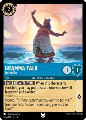 Lorcana - Gramma Tala (Storyteller) - 146/204 - Uncommon - The First Chapter - Top CollectiblesCollectible CardsLorcana