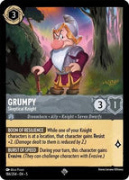 Lorcana - Grumpy (Skeptical Knight) - 186/204 - Super Rare - Shimmering Skies - Top CollectiblesCollectible CardsLorcana