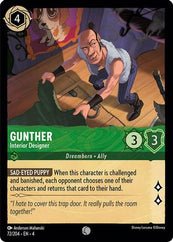 Lorcana - Gunther (Interior Designer) - 72/204 - Common - Ursula's Return - Top CollectiblesCollectible CardsLorcana