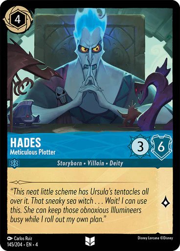 Lorcana - Hades (Meticulous Plotter) - 145/204 - Uncommon - Ursula&