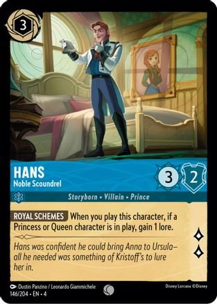 Lorcana - Hans (Noble Scoundrel) - 146/204 - Common - Ursula&