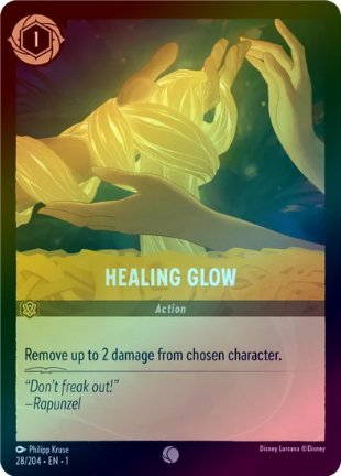 Lorcana - Healing Glow - 28/204 - Common (Foil) - The First Chapter - Top CollectiblesCollectible CardsLorcana