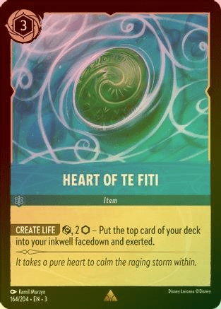 Lorcana - Heart of Te Fiti - 164/204 - Rare (Foil) - Into the Inklands - Top CollectiblesCollectible CardsLorcana