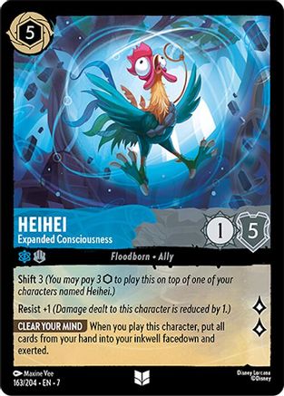Lorcana - Heihei (Expanded Consciousness) - 163/204 - Uncommon - Archazia's Island - Top CollectiblesCollectible CardsLorcana