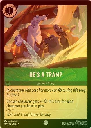 Lorcana - He's a Tramp - 117/204 - Common (Foil) - Archazia's Island - Top CollectiblesCollectible CardsLorcana