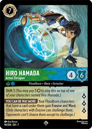 Lorcana - Hiro Hamada (Armor Designer) - 96/204 - Super Rare - Archazia&