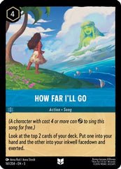 Lorcana - How Far I'll Go - 161/204 - Uncommon - Into the Inklands - Top CollectiblesCollectible CardsLorcana