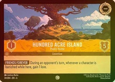 Lorcana - Hundred Acre Island - 34/204 - Common (Foil) - Azurite Sea - Top CollectiblesCollectible CardsLorcana