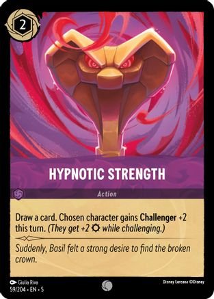 Lorcana - Hypnotic Strength - 59/204 - Common - Shimmering Skies - Top CollectiblesCollectible CardsLorcana