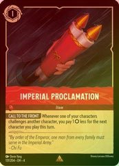 Lorcana - Imperial Proclamation - 131/204 - Rare (Foil) - Ursula's Return - Top CollectiblesCollectible CardsLorcana