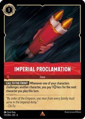 Lorcana - Imperial Proclamation - 131/204 - Rare - Ursula's Return - Top CollectiblesCollectible CardsLorcana