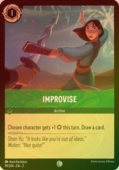 Lorcana - Improvise - 99/204 - Common (Foil) - Rise of the Floodborn - Top CollectiblesCollectible CardsLorcana