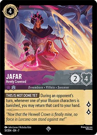 Lorcana - Jafar (Newly Crowned) - 51/204 - Super Rare - Archazia&