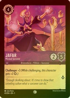 Lorcana - Jafar (Wicked Sorcerer) - 45/204 - Common (Foil) - The First Chapter - Top CollectiblesCollectible CardsLorcana