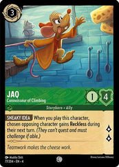 Lorcana - Jaq (Connoisseur of Climbing) - 77/204 - Common - Ursula's Return - Top CollectiblesCollectible CardsLorcana