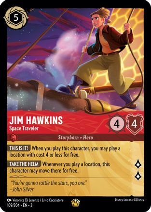 Lorcana - Jim Hawkins (Space Traveler) - 109/204 - Legendary - Into the Inklands - Top CollectiblesCollectible CardsLorcana