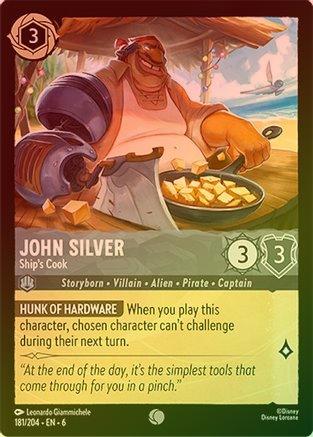 Lorcana - John Silver (Ship's Cook) - 181/204 - Common (Foil) - Azurite Sea - Top CollectiblesCollectible CardsLorcana