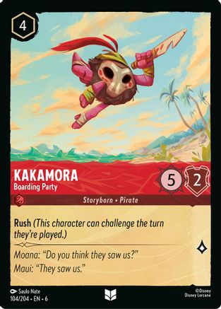 Lorcana - Kakamora (Boarding Party) - 104/204 - Uncommon - Azurite Sea - Top CollectiblesCollectible CardsLorcana