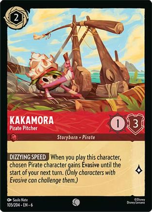 Lorcana - Kakamora (Pirate Pitcher) - 105/204 - Common - Azurite Sea - Top CollectiblesCollectible CardsLorcana