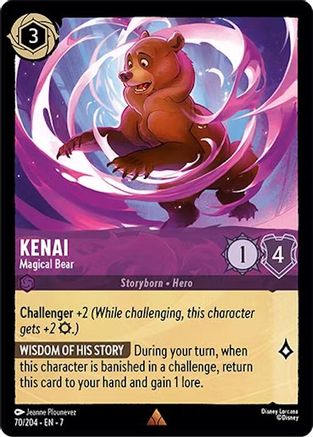 Lorcana - Kenai (Magical Bear) - 70/204 - Rare - Archazia's Island - Top CollectiblesCollectible CardsLorcana