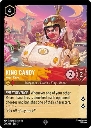 Lorcana - King Candy (Royal Racer) - 20/204 - Super Rare - Archazia&