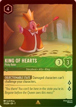Lorcana - King of Hearts (Picky Ruler) - 111/204 - Rare (Foil) - Archazia&