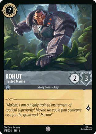 Lorcana - Kohut (Trusted Marine) - 178/204 - Common - Azurite Sea - Top CollectiblesCollectible CardsLorcana