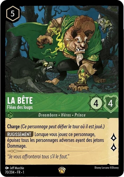 Lorcana - La Bête (Fléau des Loups) - 70/204 - Legendary - The First Chapter - Top CollectiblesCollectible CardsLorcana