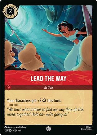 Lorcana - Lead the Way - 129/204 - Common - Azurite Sea - Top CollectiblesCollectible CardsLorcana