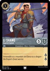 Lorcana - Li Shang (Imperial Captain) - 182/204 - Uncommon - Ursula's Return - Top CollectiblesCollectible CardsLorcana