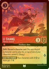 Lorcana - Li Shang (Valorous General) - 112/204 - Uncommon (Foil) - Ursula's Return - Top CollectiblesCollectible CardsLorcana