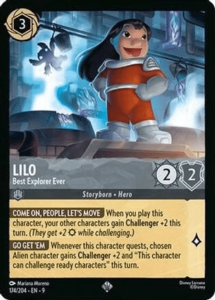 Lorcana - Lilo (Best Explorer Ever) - 174/204 - Super Rare - Fabled - Top CollectiblesCollectible CardsLorcana