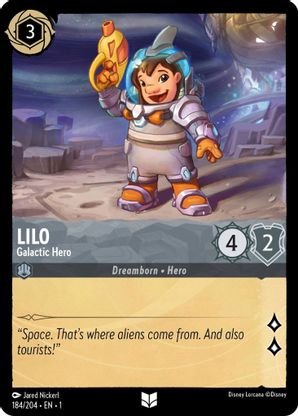 Lorcana - Lilo (Galactic Hero) - 184/204 - Common - The First Chapter - Top CollectiblesCollectible CardsLorcana