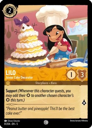 Lorcana - Lilo (Junior Cake Decorator) - 8/204 - Common - Shimmering Skies - Top CollectiblesCollectible CardsLorcana