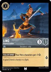 Lorcana - Ling (Imperial Soldier) - 183/204 - Uncommon - Ursula&