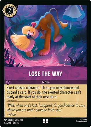 Lorcana - Lose the Way - 63/204 - Uncommon - Azurite Sea - Top CollectiblesCollectible CardsLorcana